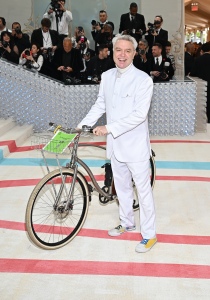 David Byrne at the 2023 Met Gala: Karl Lagerfeld: A Line of Beauty held at the Metropolitan Museum of Art on May 1, 2023 in New York, New York.