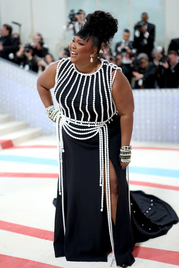 Lizzo in Chanel Gown and Pearls at Met Gala 2023 Fashnfly