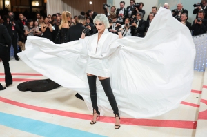 Cara Delevingne at the 2023 Met Gala: Karl Lagerfeld: A Line of Beauty held at the Metropolitan Museum of Art on May 1, 2023 in New York, New York.