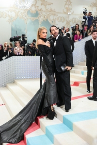 Paris Hilton and Marc Jacobs at the 2023 Met Gala: Karl Lagerfeld: A Line of Beauty held at the Metropolitan Museum of Art on May 1, 2023 in New York, New York.