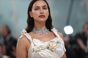 Irina Shayk at the 2023 Met Gala: Karl Lagerfeld: A Line of Beauty held at the Metropolitan Museum of Art on May 1, 2023 in New York, New York.