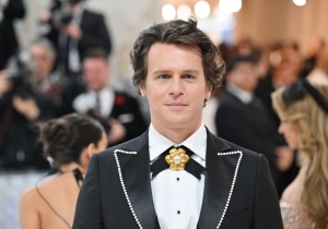 Jonathan Groff at the 2023 Met Gala: Karl Lagerfeld: A Line of Beauty held at the Metropolitan Museum of Art on May 1, 2023 in New York, New York.