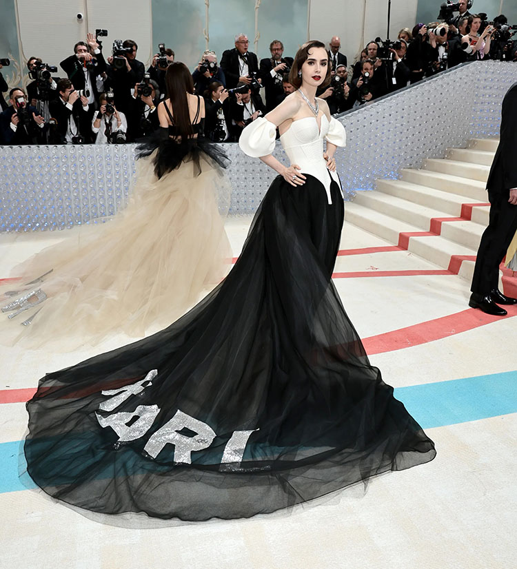 Lily Collins Wore Vera Wang To The 2023 Met Gala