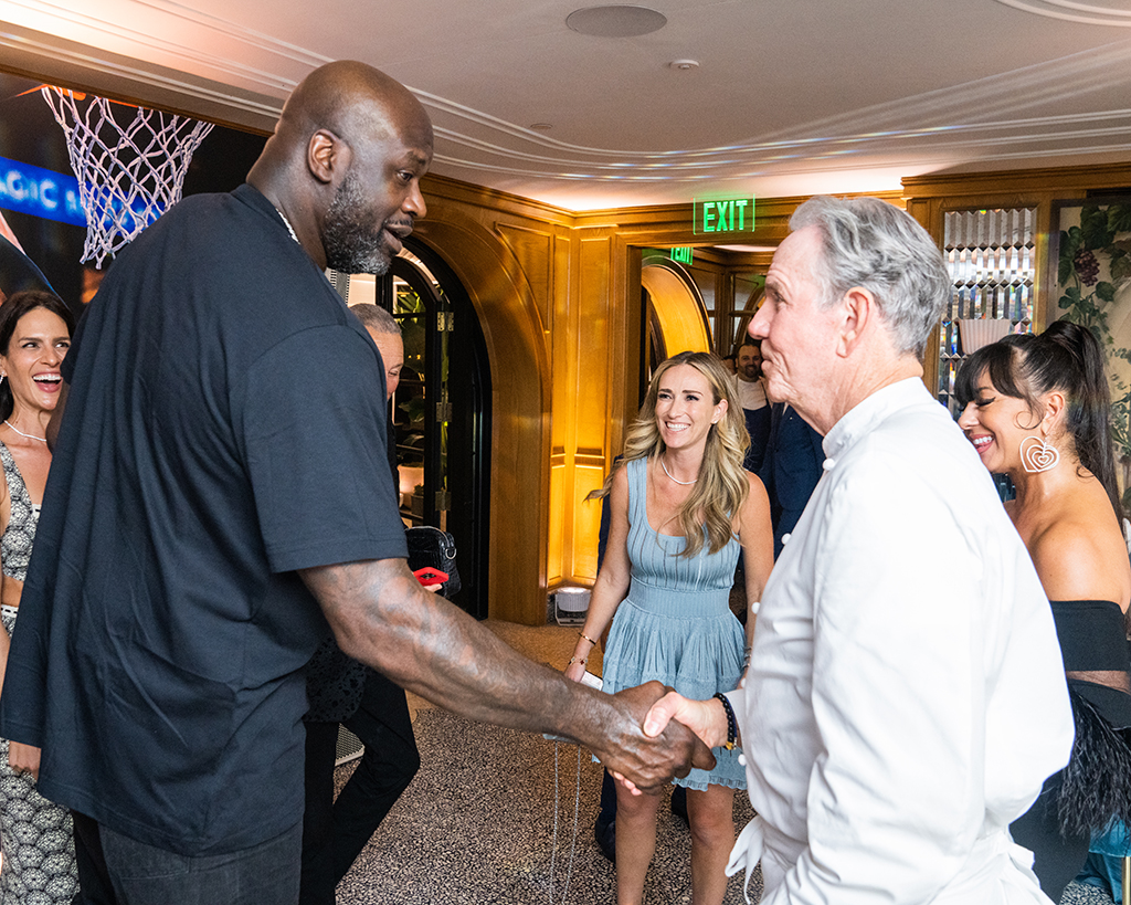 Shaq at a Sports Illustrated and Casamigos F1 dinner in Miami on May 8, 2023.