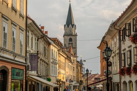 Kranj old town. Slovenia.
