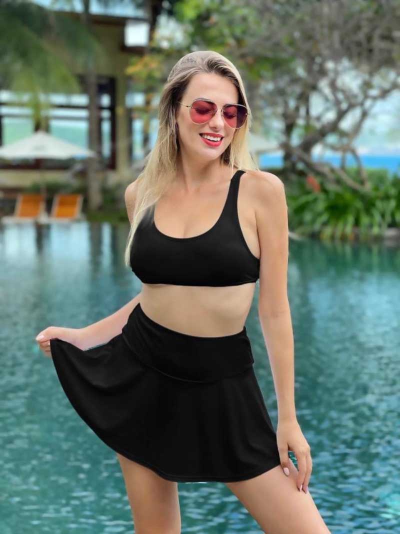 Swim Shorts with Skirt