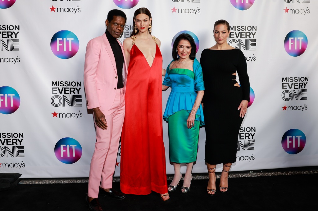 Victor Glemaud, Karlie Kloss, Joyce F. Brown and Ashley Graham attend the 2023 Future Of Fashion celebration and honors 
