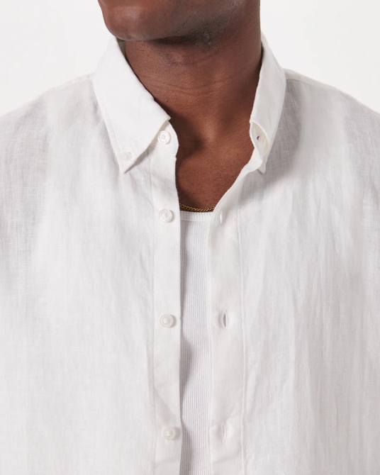 Abercrombie & Fitch Linen Button-Up Shirt