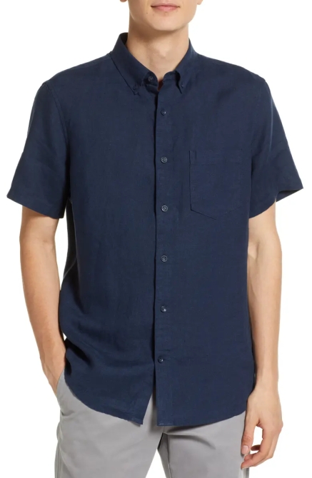 Nordstrom Linen Buttondown Shirt