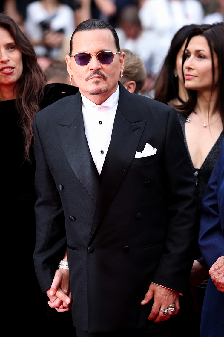 Johnny Depp attends the "Jeanne du Barry" Screening & opening ceremony 