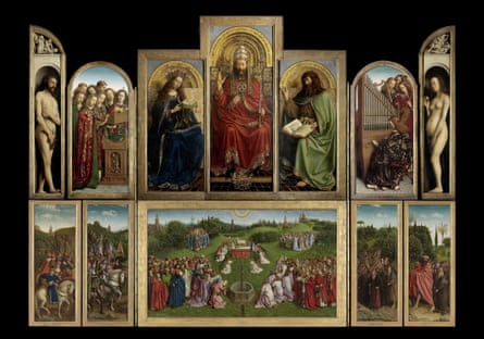 The Ghent Altarpiece by Jan van Eyck and Hubert van Eyck.