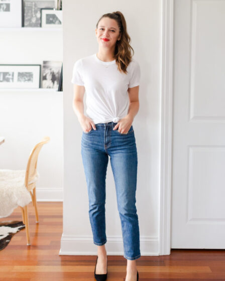 23 denim and white outfit ideas