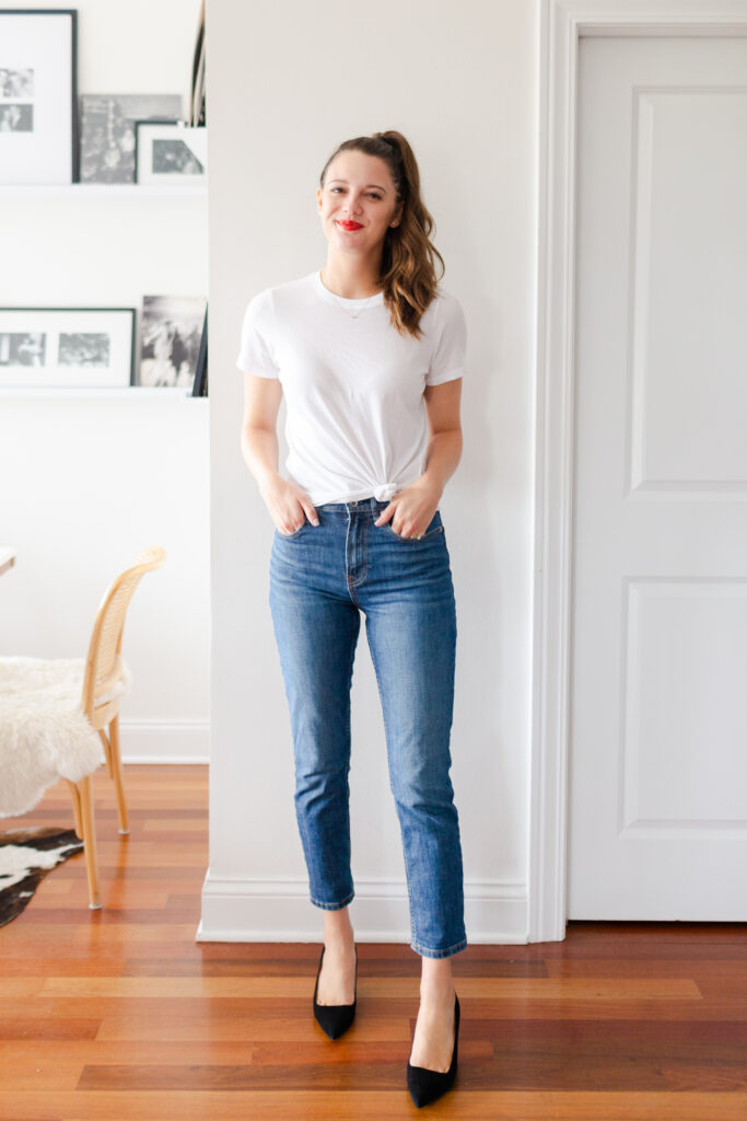 23 denim and white outfit ideas