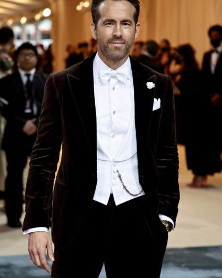 Met Gala CoChair Ryan Reynolds attends The 2022 Met Gala Celebrating In America An Anthology of Fashion at The...