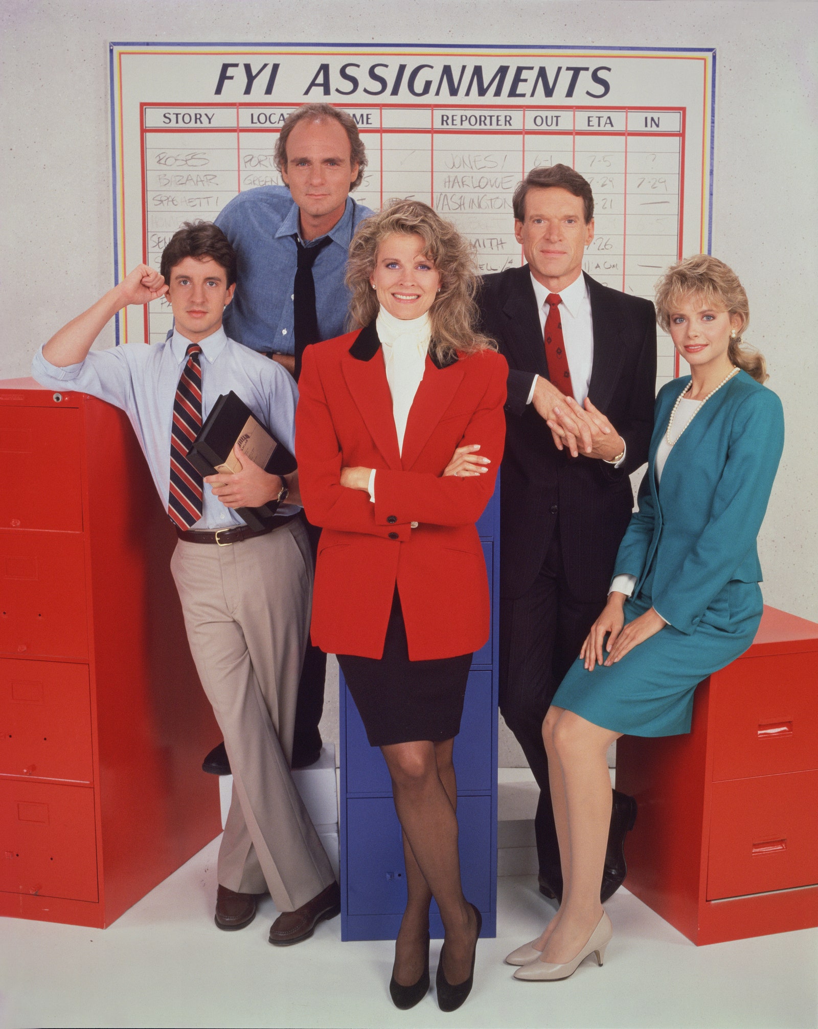 Bergen with her Murphy Brown cast