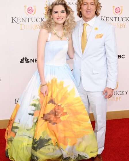Dannielynn Birkhead and Larry Birkhead attend Kentucky Derby 149 at Churchill Downs on May 06, 2023 in Louisville, Kentucky. (Photo by Daniel Boczarski/Getty Images for Churchill Downs)