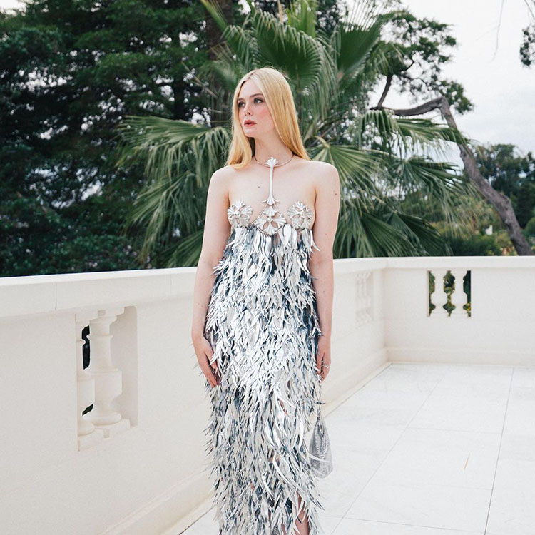 Elle Fanning Wore Paco Rabanne During Cannes Film Festival Fashnfly