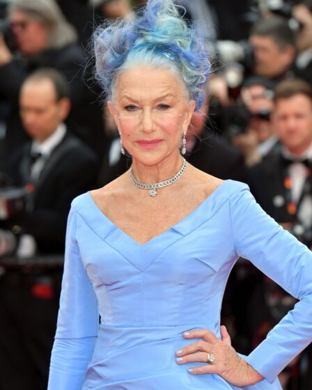 CANNES FRANCE  MAY 16 Helen Mirren attends the Jeanne du Barry Screening  opening ceremony red carpet at the 76th annual...