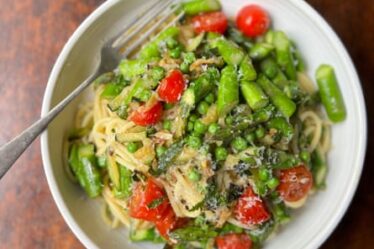 ‘More like a pasta salad’: Cook’s Country’s pasta primavera. Thumbnails by Felicity.