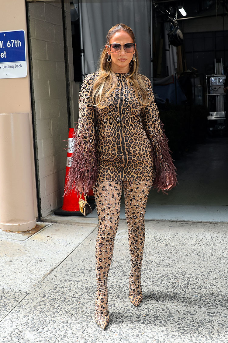Jennifer Lopez Wore Valentino On Live with Kelly and Mark 

Valentino Pre-Fall 2023

Animal print