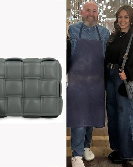 Jessica Alba's Bottega Veneta Padded Cassette Crossbody Bag
