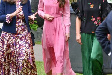 LONDON ENGLAND  MAY 22 Catherine Princess of Wales attends the 2023 Chelsea Flower Show at Royal Hospital Chelsea on May...