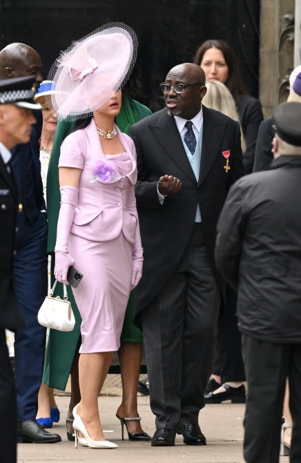 GettyImages 1487932319 Katy Perrys King Charles III Coronation Look Was a Total Lavender Haze