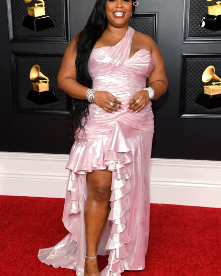 LOS ANGELES CALIFORNIA  MARCH 14 Lizzo attends the 63rd Annual GRAMMY Awards at Los Angeles Convention Center on March...