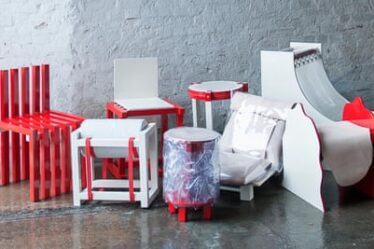 Furniture from Malmö Upcycling Service.