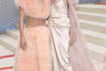 Lila Moss, left, and Kate Moss attend The Metropolitan Museum of Art's Costume Institute benefit gala celebrating the opening of the "Karl Lagerfeld: A Line of Beauty" exhibition on Monday, May 1, 2023, in New York.