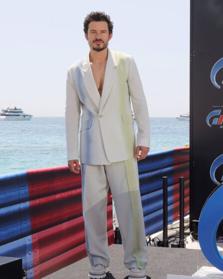 Orlando Bloom Wore Paul Smith To The 'Gran Turismo' Cannes Film Festival Photocall