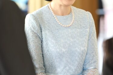 Crown Princess Kiko attends the Coronation Reception for overseas guests at Buckingham Palace on May 05, 2023