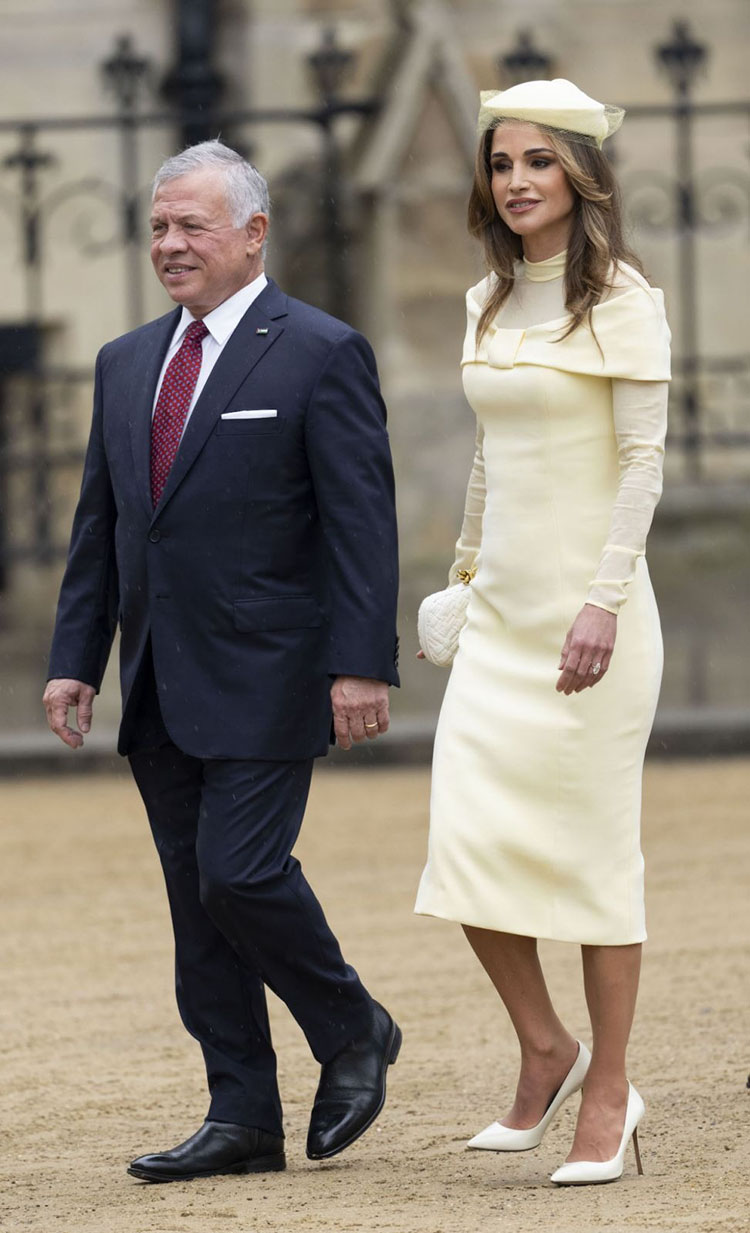 Queen Rania of Jordan Wore Tamara Ralph Couture To The Coronation of King Charles III 