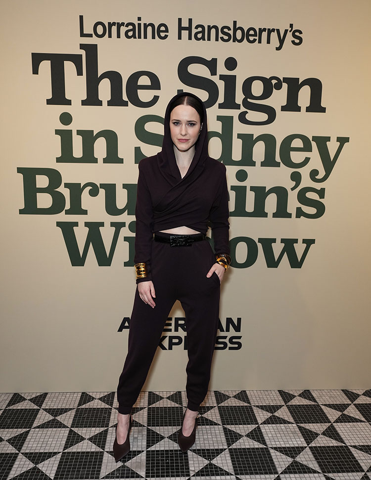 Rachel Brosnahan Wore Saint Laurent To 'The Sign In Sidney Brustein's Window' Gala Performance Celebration