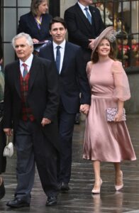 Sophie Trudeau Wears Blush Ted Baker Dress At King Charles 196x300 