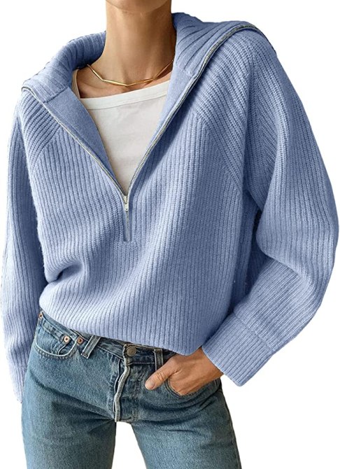 half zip sweater