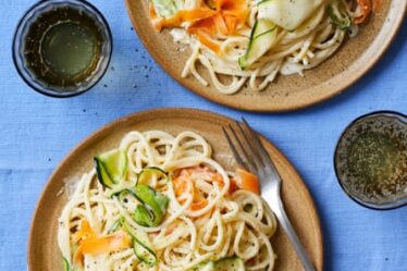 Tom Kerridge’s creamy vegetable spaghetti