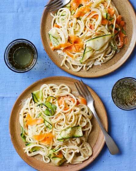 Tom Kerridge’s creamy vegetable spaghetti