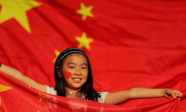 A young Chinese football fan