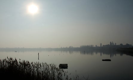 A hazy day by the Venice lagoon.