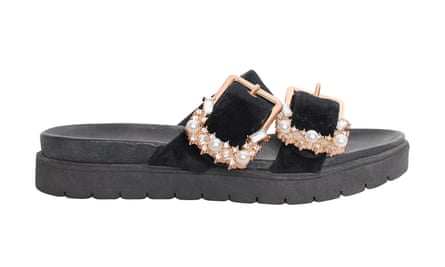 Black slides, £36 for 4 days' rental, by Mother of Pearl from mywardrobehq.com