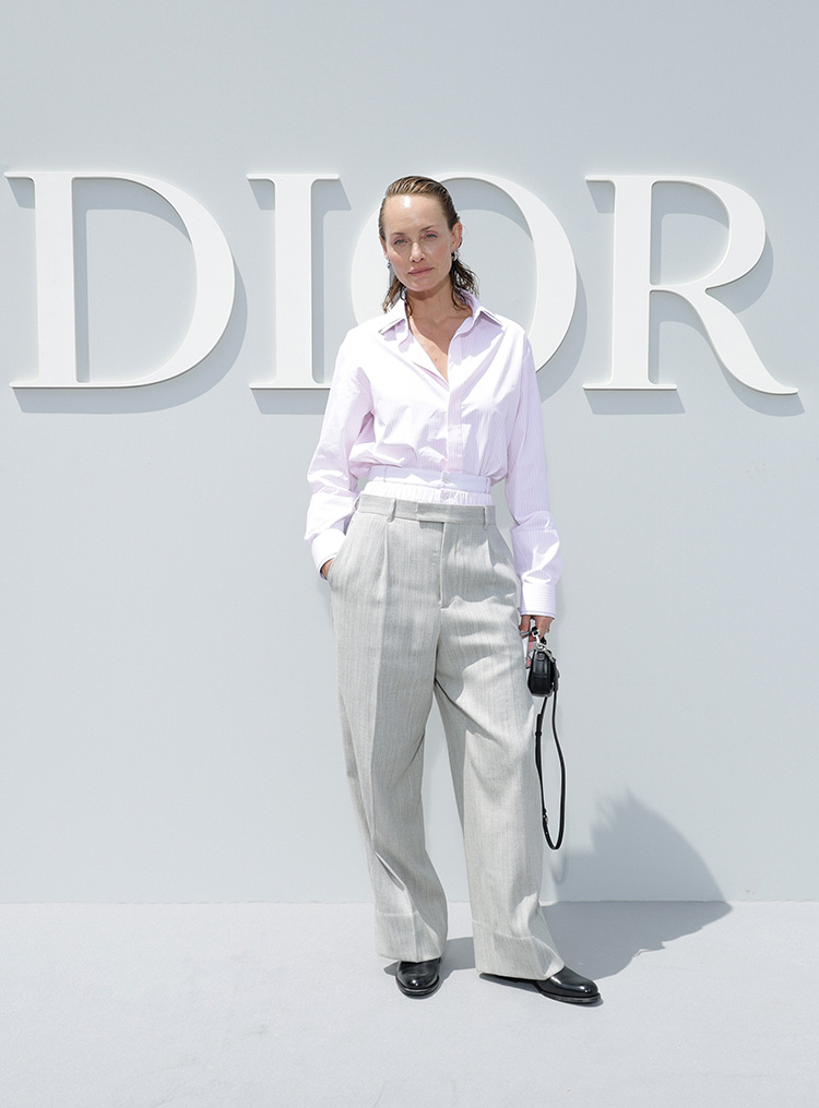Amber Valletta attends the Dior Homme Menswear Spring/Summer 2024 