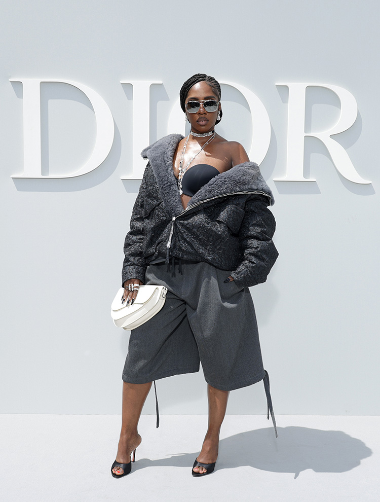 Tiwa Savage attends the Dior Homme Menswear Spring/Summer 2024 