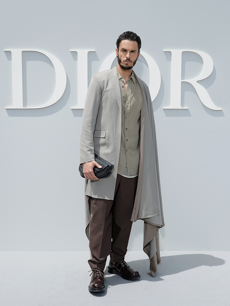 Baptiste Giabiconi attends the Dior Homme Menswear Spring/Summer 2024 