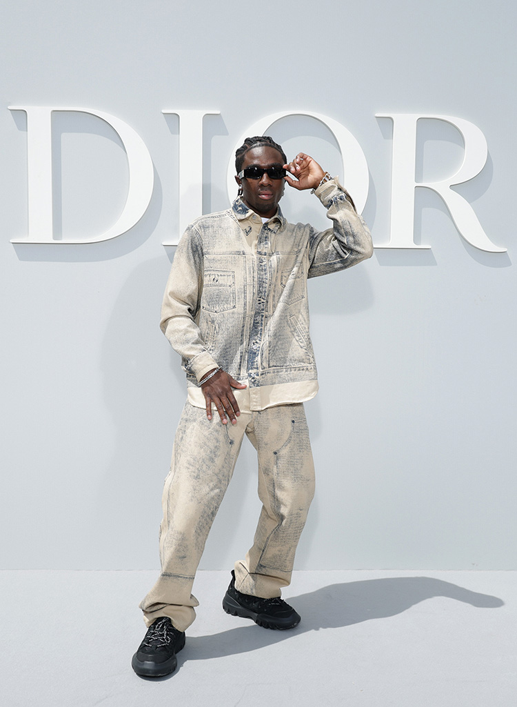 Caleb McLaughlin attends the Dior Homme Menswear Spring/Summer 2024