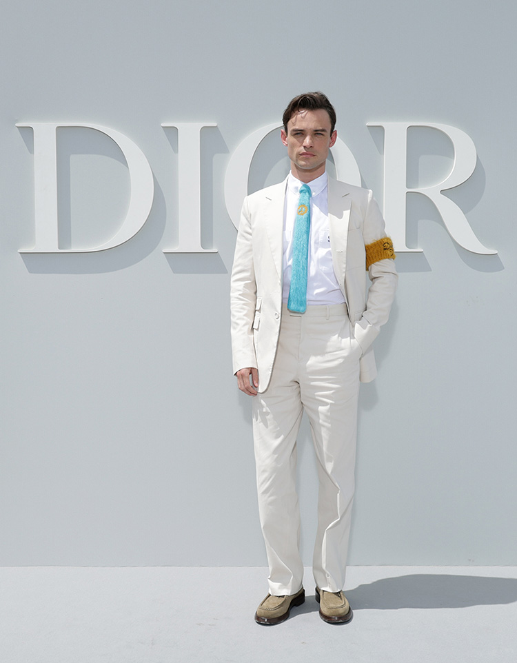 Thomas Doherty attends the Dior Homme Menswear Spring/Summer 2024
