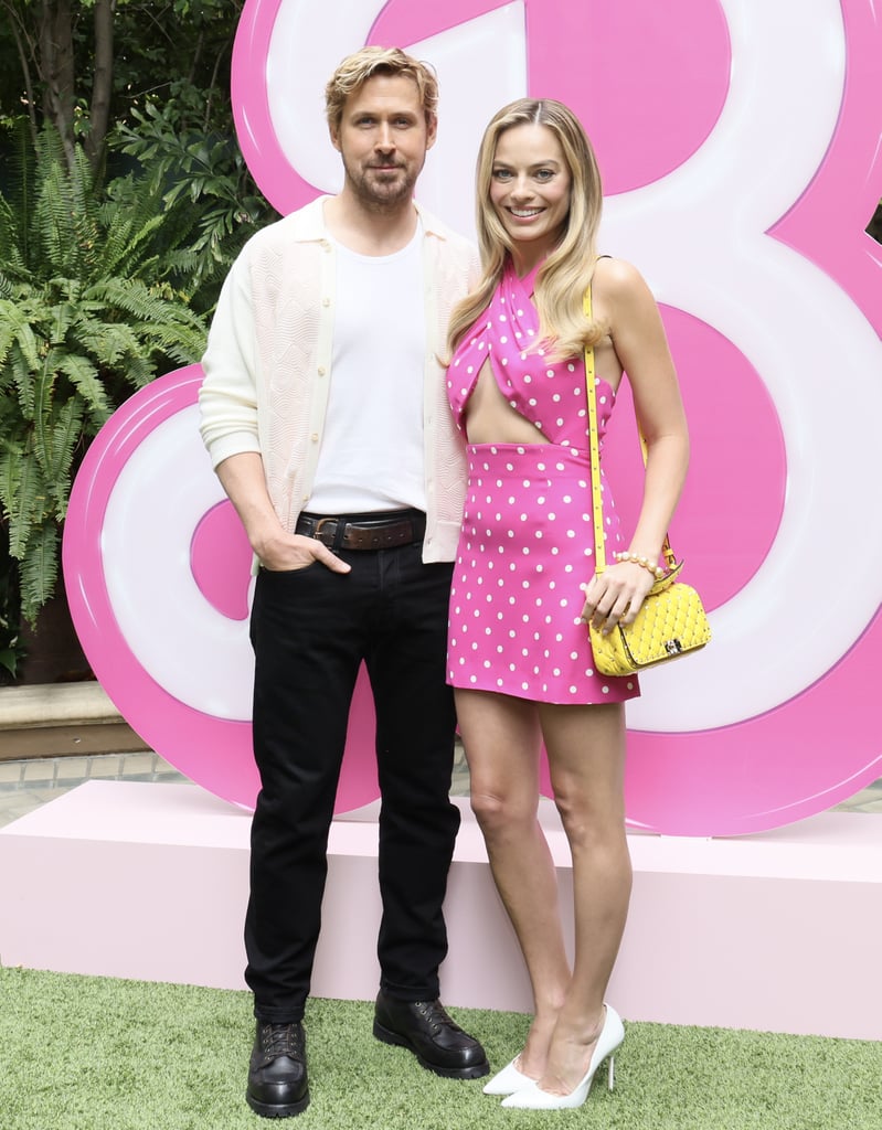 Ryan Gosling and Margot Robbie at the "Barbie" Press Junket in LA