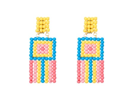 Pastel earrings, £90 for 4 days rental, by Mercedes Salazar from dcey.co.uk RENT