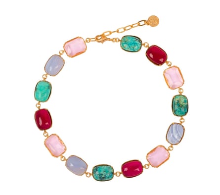 Gem necklace, £43.26 for 4 days rental, by Christie Nocolaides from hurrcollective.com RENT
