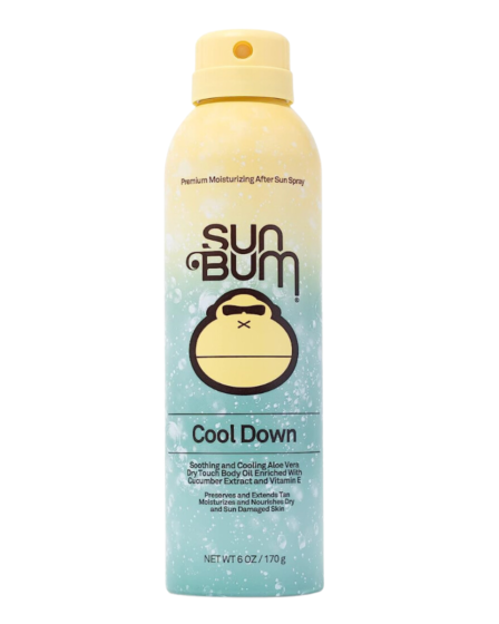 Sun Bum Cool Down Aloe Vera Spray Vegan After Sun Care with Cocoa Butter to Soothe and Hydrate Sunburn